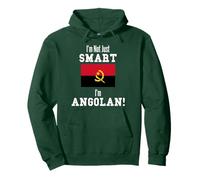 I'm Not Just Smart Angolan Bandiera Paese Angola Felpa con Cappuccio
