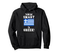 I'm Not Just Smart Greek Country Flag Grecia Felpa con Cappuccio