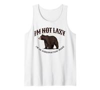 I'm Not Lazy Hibernation Mode Funny Sleepy Bear Camping Canotta