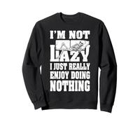 I'm Not Lazy I Just Enjoy Doing Nothing Skeleton Bones Divano Felpa
