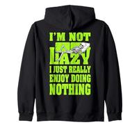 I'm Not Lazy I Just Enjoy Doing Nothing Skeleton Bones Divano Felpa con Cappuccio