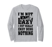 I'm Not Lazy I Just Enjoy Doing Nothing Skeleton Bones Divano Maglia a Manica