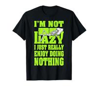 I'm Not Lazy I Just Enjoy Doing Nothing Skeleton Bones Divano Maglietta