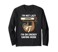 I'm Not Lazy modalità Risparmio Energetico Bradipo Adulto Maglia a Manica