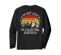 I'm Not Lost I'm Collecting Rocks - Rock Collector (Indietro) Maglia a Manica