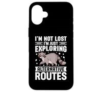 I'm Not Lost I'm Just Exploring Alternative Routes Custodia per iPhone 16 Plus