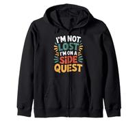 I'm Not Lost I'm On A Side Quest Gamer Nerd Joke - Felpa con Cappuccio
