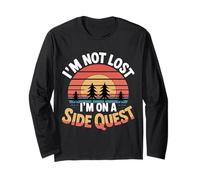 I'm Not Lost I'm On A Side Quest Gamer Nerd Joke - Maglia a Manica