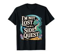 I'm Not Lost I'm On A Side Quest Gamer Nerd Joke - Maglietta