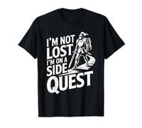I'm Not Lost I'm On A Side Quest Scherzo del Nerd Giocatore Maglietta