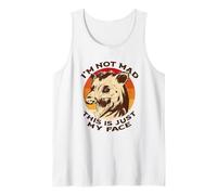 I'm Not Mad This is Just My Face Divertente Opossum Urlo Meme Canotta