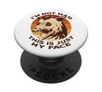 I'm not mad this is just my face divertente opossum urlo meme PopSockets PopGrip Adesivo