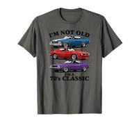 I'm Not Old I'm A Classic Cars Dark Lettering degli Anni '70 Maglietta