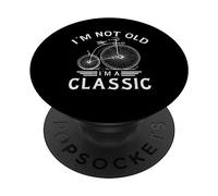 I'm Not Old I'm a Classic Penny Farthing Bicycle Fathers Day PopSockets PopGrip Adesivo