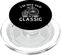 I'm Not Old I'm a Classic Penny Farthing Bicycle Fathers Day PopSockets PopGrip per MagSafe