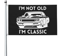 I'M Not Old I'M Classic Bandiera Verticale Garden Bandiera Di Benvenuto Appendere Decorazioni Da Esterno Doppia Faccia Per Strada Camere La Casa 3X5 Ft