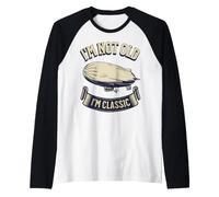 I'm Not Old I'm Classic Blimp Storia dell'aviazione Maglia con Maniche Raglan