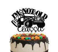 I'm Not Old I'm Classic Cake Topper Black Glitter Vintage Car Classic Auto Torta di compleanno per uomini 40° 50° 60° 70° 80° 90° compleanno decorazione feste
