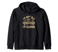 I'm not old I'm classic Vintage Muscle Car Funny Old Men Felpa con Cappuccio