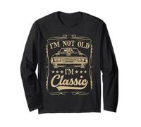 I'm not old I'm classic Vintage Muscle Car Funny Old Men Maglia a Manica