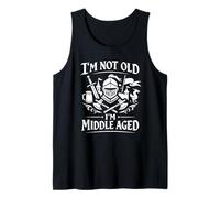 I'm Not Old I'm Middle Aged Divertente Cavaliere Medievale Canotta