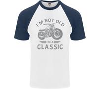 I'M Not Old I'M un Classico Motociclista DA UOMO S/S Baseball T-Shirt
