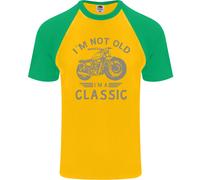 I'M Not Old I'M un Classico Motociclista DA UOMO S/S Baseball T-Shirt