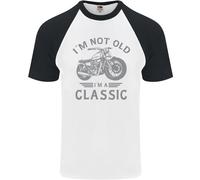 I'M Not Old I'M un Classico Motociclista DA UOMO S/S Baseball T-Shirt