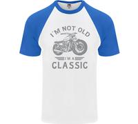 I'M Not Old I'M un Classico Motociclista DA UOMO S/S Baseball T-Shirt