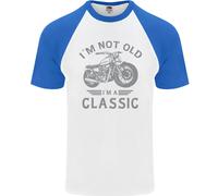 I'M Not Old I'M un Classico Motociclista DA UOMO S/S Baseball T-Shirt