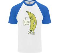 I'M Not Peeling Bene Divertente Ill Banana Uomo S/S Baseball T-Shirt