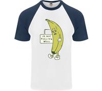 I'M Not Peeling Bene Divertente Ill Banana Uomo S/S Baseball T-Shirt