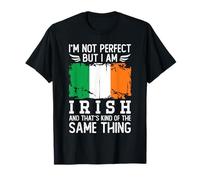 I'm Not Perfect but I'm Irish Ireland Flag Maglietta