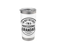 I'm Not Retired I'm A Professional Grandad Bicchiere termico in acciaio inox doppia parete