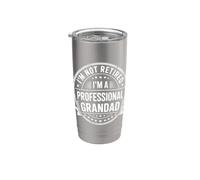 I'm Not Retired I'm A Professional Grandad Bicchiere termico in acciaio inox doppia parete