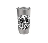 I'm Not Retired I'm A Professional Granddad Bicchiere termico in acciaio inox doppia parete