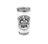 I'm Not Retired I'm A Professional Papa Bicchiere termico in acciaio inox doppia parete
