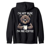 I'm Not Rude I'm Pre-Coffee Felpa con Cappuccio