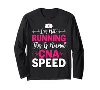 I'm Not Running This Is Normal CNA Speed Funny Nursing Citazione Maglia a Manica
