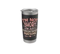 I'm Not Short I'm Just Concentrated Awesome Bicchiere termico in acciaio inox doppia parete