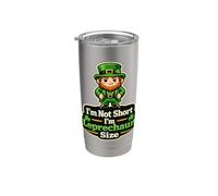Im Not Short Im Leprechaun Size Divertente Irlandese Bicchiere termico in acciaio inox doppia parete
