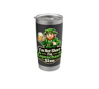 Im Not Short Im Leprechaun Size Pub irlandese Umorismo Bicchiere termico in acciaio inox doppia parete