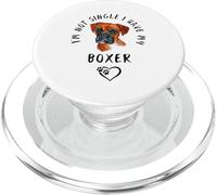 I'm Not Single I Have My BOXER Cane Detto San Valentino PopSockets PopGrip per MagSafe