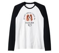 I'm Not Single I Have My Cavalier Cane Detto Maglia con Maniche Raglan