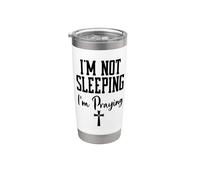 Im Not Sleeping Im Praying Shh Pastor Appreciation Christian Bicchiere termico in acciaio inox doppia parete
