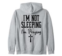 Im Not Sleeping Im Praying Shh Pastor Appreciation Christian Felpa con Cappuccio