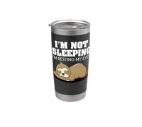 I'm Not Sleeping I'm Resting My Eyes Funny Sloth Lovers Bicchiere termico in acciaio inox doppia parete