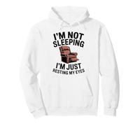 I'm Not Sleeping I'm Resting My Eyes Uomo Umorismo Nonno Felpa con Cappuccio