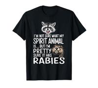 I'm Not Sure What My Spirit Animal Is - Ha Un Design rabbioso Maglietta