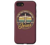 I'm Not That Perfect Christian I Need Jesus Retro Cross Custodia per iPhone SE (2020) / 7/8